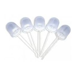 SET 10MM LEDS KOUD WIT SUPER FEL 3.3V 20MA 25000MCD 10 STUKS