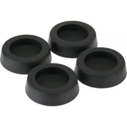 VOETJES PLAK 32X9MM ROND ZWART 4 STUKS