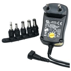 ADAPTER 3V/4,5V/5V/6V/7V/9V/12V 1500MA GESTABLISEERD