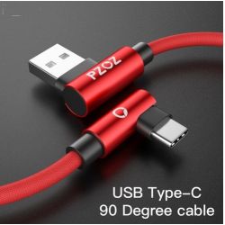 USB-C KABEL 3.1 MALE / 2.0 A MALE 2.0M SNELLAAD HAAKS ROOD