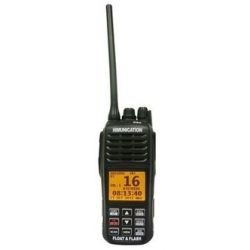 VHF MARINE RADIO MET DSC+GPS ATIS IP67 ZWART FLOAT AND FLASH