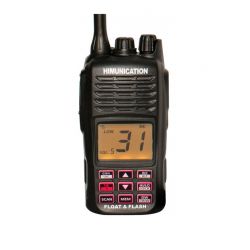 VHF MARINE RADIO MET ATIS (ZWART) IP67 FLOAT AND FLASH