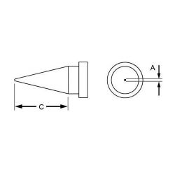 SOLDEERSTIFT 0,25MM VOOR WELLER WS81