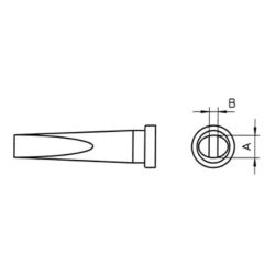 SOLDEERSTIFT 3,2MM PLAT VOOR WELLER WS81