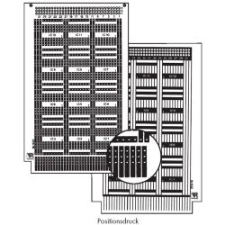 EXPERIMENTEER PRINTPLAAT 100X160MM 16P IC 2.54MM RASTER MET37P DIN 41617 CONNECTOR EPOXY