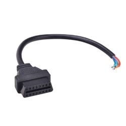 OBD2 CONNECTOR FEMALE 16P + 20CM KABEL