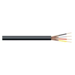 AFGESCHERMD  4X0.08MM2 ROND ZWART