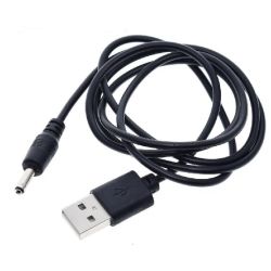 DC-KABEL 1 X STEKKER 2.1X5.5MM NAAR USB-A STEKKER 1M