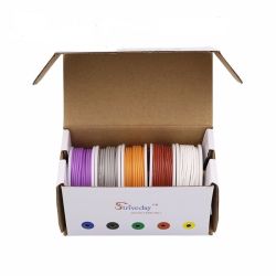 SILCONESNOER 0.32MM2 22AWG 5 X 6M PAARS/GRIJS/ORANJE/BRUIN/WIT