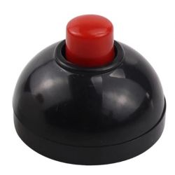 BUTTON 1 X MAAK ZWART/ROOD 24VDC/0.5A