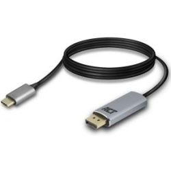 USB-C NAAR DISPLAYPORT MALE AANSLUITKABEL 1.8M 4K