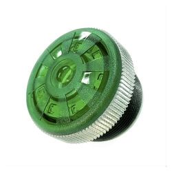 PIEZO 12VDC/25MA/3.0KHZ/95DB MET 8 X LED GROEN LANGZAME PULS5 STUKS