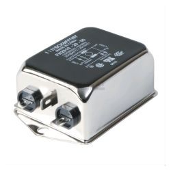 EMI NETFILTER 1 FASE 1 TRAPS 250V 1A  MET 6,3MM FASTON AANSLUITING