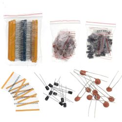 ASSORTIMENT VAN PASSIEVE COMPONENTEN 1320 DELIG 3MM LEDS/5MMLEDS/ELCO'S/CONDENSATOREN/WEERSTANDEN/TRANSISTOREN/DIODE