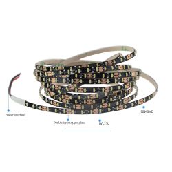 LED STRIP WARM WIT 1M X 5MM  12VDC/4W 120LEDS/P.M. IP20 ZELFKLEVEND ZWART