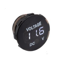 PANEELMETER LED WIT 0-30VDC 3 DIGIT 2 DRAADS ROND MODEL