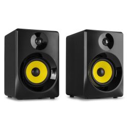 ACTIVE STUDIO MONITOR SPEAKER 3'' PAAR (1X ACTIEF EN 1X PASSIEF)