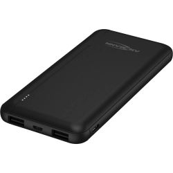 POWERBANK 10000MA MET 2XUSB/1XMICRO-USB