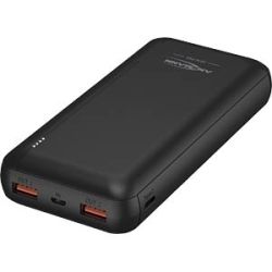 POWERBANK 20000MA MET 2XUSB/1XUSB-C QUALCOMM QUICKCHARGE 3.0