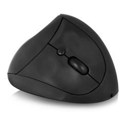 DRAADLOZE ERGONOMISCHE MUIS, USB NANO-ONTVANGER, 1600DPI, ZWART