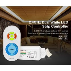 2 KANAALS LED CONTROLLER 12-24VDC 2 X 6A (MAX 10A) 2.4GHZMET AFSTANDBEDIEING