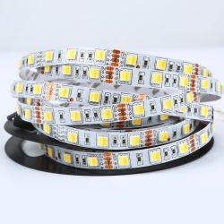 LED STRIP KOUD/WARMWIT 1M 60 LEDS PER METER ZELFKLEVEND 12VDC IP21 COMBI LED 5050