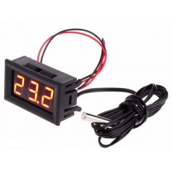 DIGITALE TEMPERATUUR METER LED ROOD INBOUW -50C/+110C