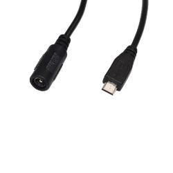 DC VERLOOP 5.5X2.1-MICRO USB KABEL 17CM
