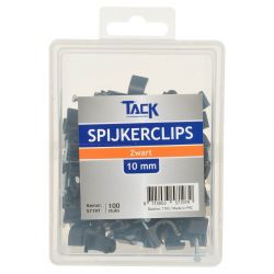 KABELCLIP ROND 10MM ZWART 100 STUKS