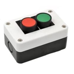 SCHAKELBOX MET 2 X MOMENT SCHAKELAAR ROOD/GROEN