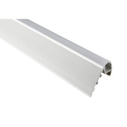 ALUMINIUM PROFIEL VOOR LEDSTRIPS 2M VOOR TRAPTREDE MET HELDERE DIFFUSER