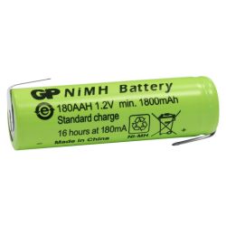 NIMH 1.2V 1800MA AA 14.5X49,2MM MET SOLDEERLIPPEN