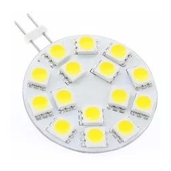 LED LAMP 12VAC/DC 6000K 3.0W G4 180LM SCHIJF