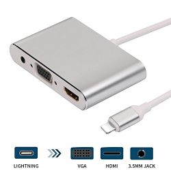 LIGHTNING 8P MALE - HDMI/VGA 0.2M