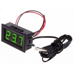 DIGITALE TEMPERATUUR METER LED GROEN INBOUW -50C/+110C