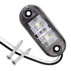 SIGNAAL LAMP LED OPBOUW 12VDC WIT 65X26X12MM