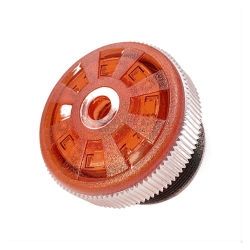 PIEZO 12VDC/25MA/3.0KHZ/95DB MET 8 X LED ROOD LANGZAME PULS5 STUKS