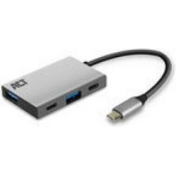 USB-C HUB MET 2 X USB-C, 2 X USB-A