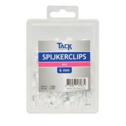 KABELCLIPS PLAT 2X0.75MM WIT 100 STUKS