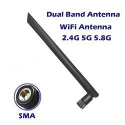 WLAN WIFI ANTENNE 2.4/5.8GHZ 5DBI SMA MALE