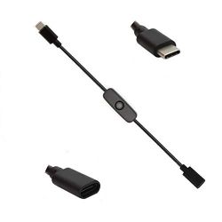 USB-KABEL MET SCHAKELAAR C-USB MALE - C-USB FEMALE 30CMCM