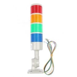 STACK LED LAMP 12VDC 4V 60X310MM ROOD/GEEL/GROEN/BLAUW MET SIRENE