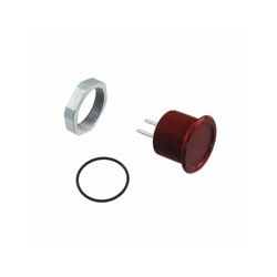 PIEZO MOMENT SCHAKELAAR 48V/0.1A 1W MAX. ROOD ALUMINIUM M16IP69K