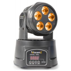 MINI MOVING HEAD WASH 5X 18W RGBAW-UV LED'S