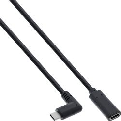 USB-C KABEL 3.1 MALE HAAKS / 3.1 FEMALE 2M