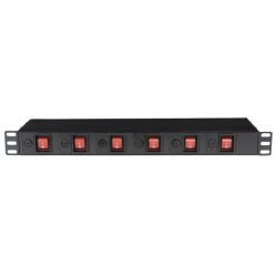 POWERSPLIT 6 X SCHUKO + 6 X SCHAKELAAR