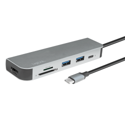 DOCKING STATION LOGILINK USB-C 60W 4K 1X USB-C PD 2.0 2X USB-A 3.0 1X SD CARD SLOT 1X MICROSD CARD SLOT 1X HDMI-A 4K2K