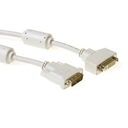 DVI-D SINGLE LINK (18+1) MALE-FEMALE 2M HIGH QUALITY