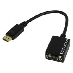 DISPLAYPORT KABEL MALE - VGA FEMALE 0.2M