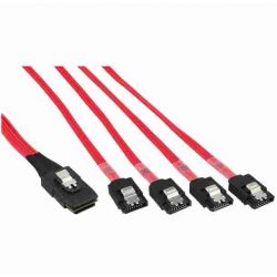 KABEL MINI SAS 36P SFF8087 - 4 X SATA 0,5M